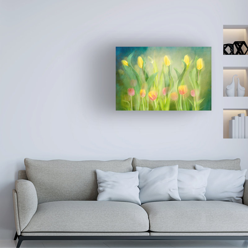 Art sur toile «bolle Greetje Van Son Dancing Tulipes», H 12 po x l 19 po x P 2 po