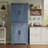 72" Farmhouse Kitchen Pantry Storage Cabinet With 12 Door Shelves, 6 Adjustable Shelves and 1 Hidden Drawer-489284930