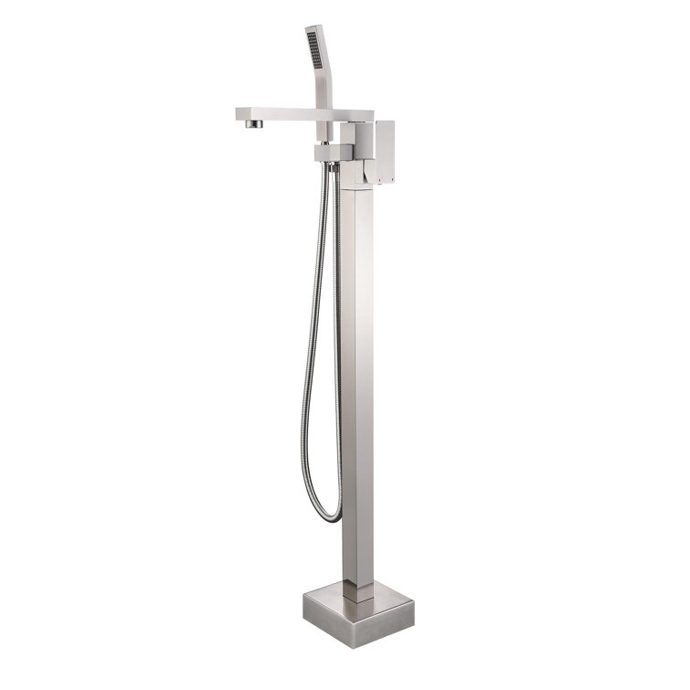 Floor Tub Spout with Diverter