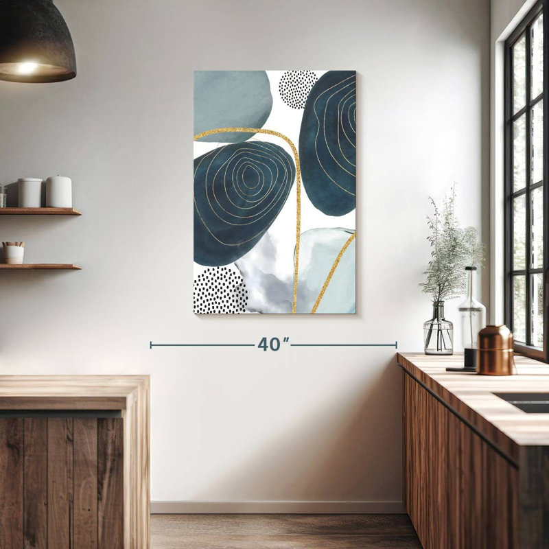 Avery Shapley Blue V, 39" H x 26" W