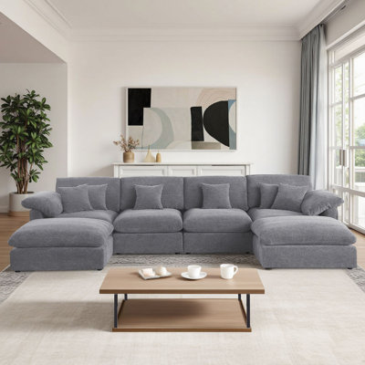 152" Oversized Modular Sectional Sofa Cloud Couch