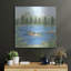 Art mural en métal luxueux «Canoeing On The Lake» par Deb Strain, 24 po x 24 po-114799235