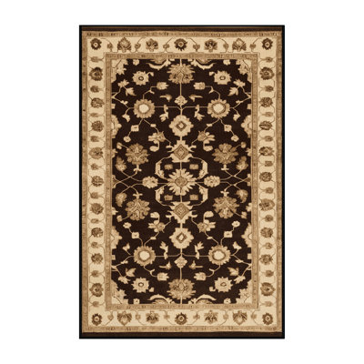 Machine Washable Overdyed Black Area Rug