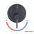 Wall Mounted Round Shower Combo Set With 10" Rain Shower Head And Handheld Shower Head Set With Pressure Balancing Valve-129525198