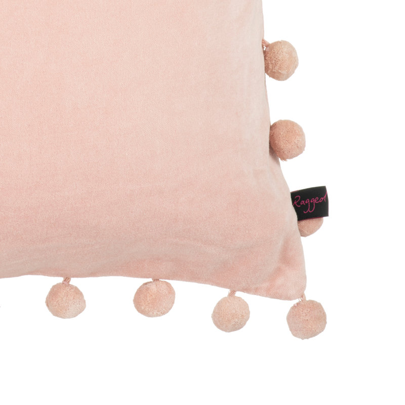 Reisman Square Throw Cushion, Blush Pink