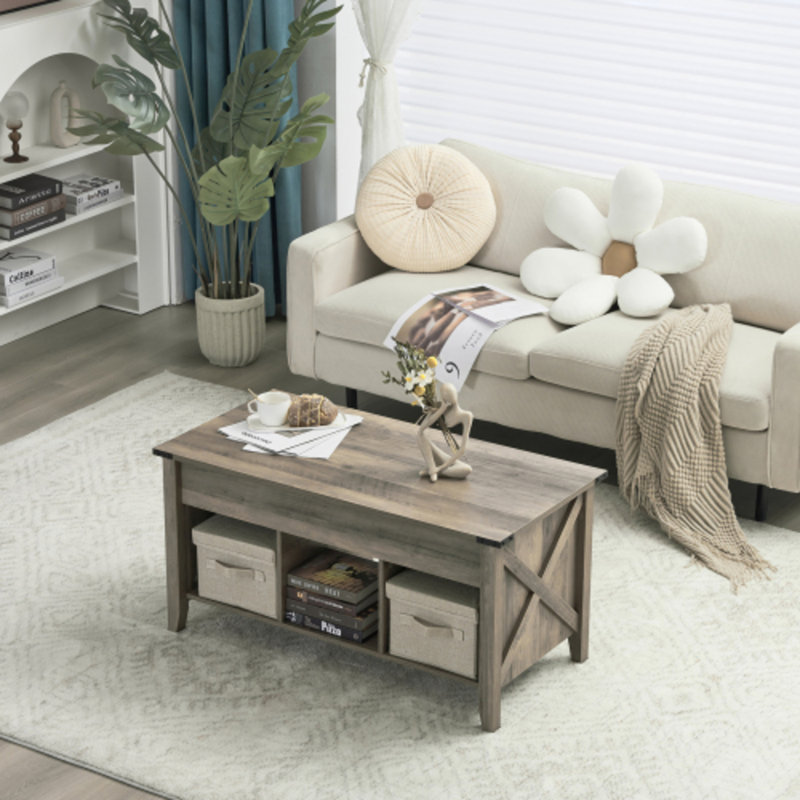 Table basse 37,8 po, Brun, Brun