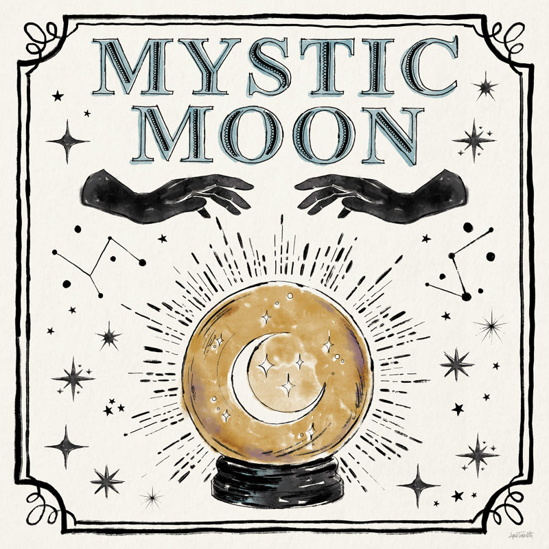 " Mystic Moon IV " Painting Print, 30" H x 30" W