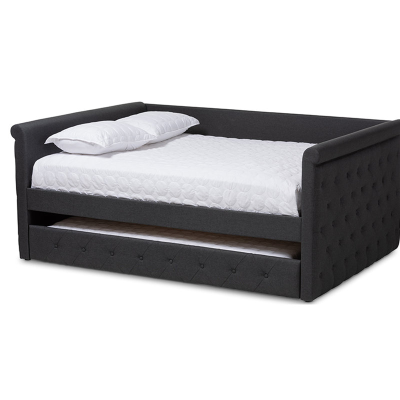 Monastiri Upholstered Daybed, Dark Gray, Full