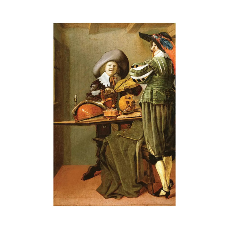 The Musicians by Judith Leyster - Wrapped Canvas Painting, 30.48cm H x 20.32cm W  x 1.91cm D