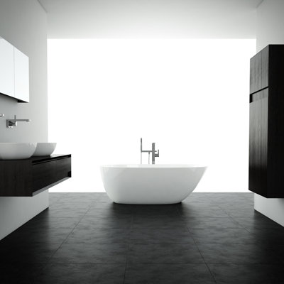 BE 66'' L Freestanding Soaking Bathtub