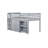 Twin Loft Bed With Storage Cabinet, Drawer And Shelf Cabinet And Pulling-Out Desk-607406830