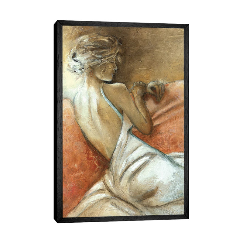 A Quiet Refrain I by Carol Robinson - Painting on Canvas, 152.5 cm H x 101.5 cm W, Black Framed