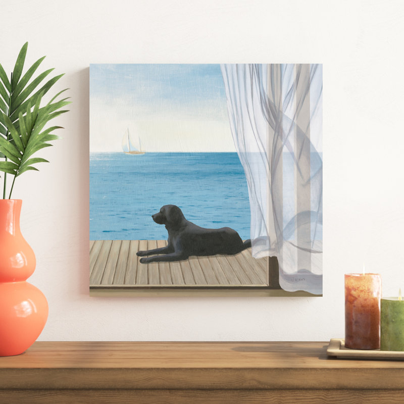 Blue Breeze III, H 20 po x l 20 po, Oui, Cadre noir simple