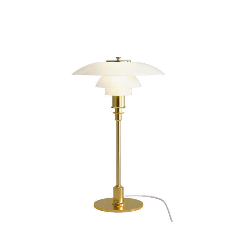 PH Table Lamp, 18.58" H x 11.22" W x 11.22" D , Brass Metalized