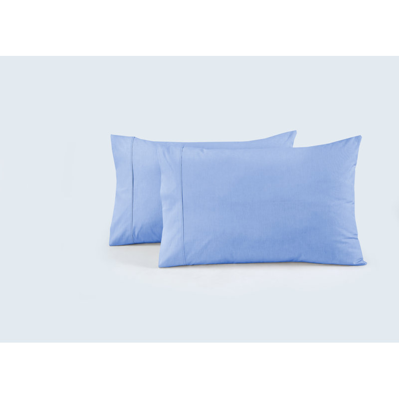 Egyptian Cotton Satin - Set of 6, Standard, Blue