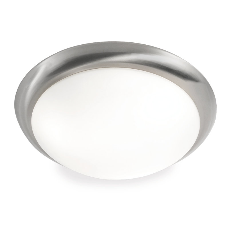 Ambrie Flush Mount, Satin Nickel 