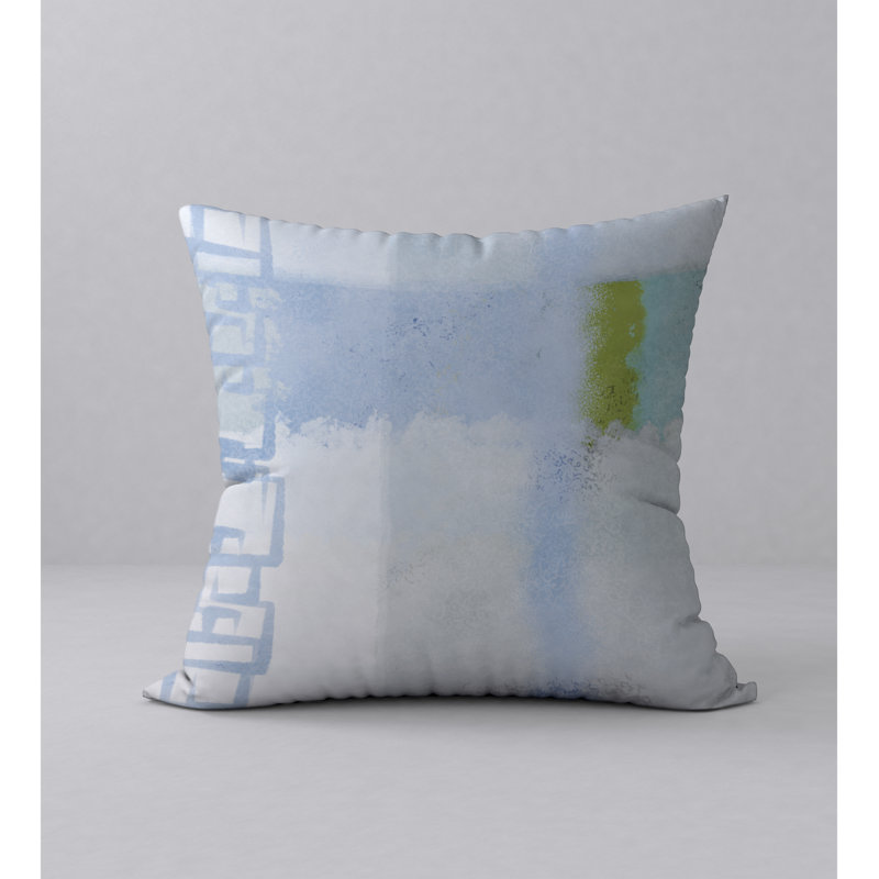 Abstract Reversible Throw Pillow, 18" x 18"