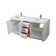 Hayes 72'' Double Bathroom Vanity with Engineered Marble Top