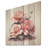 Pink Stacked Rose On Spiritual Stones III - Rose On Wood Print-1198457741