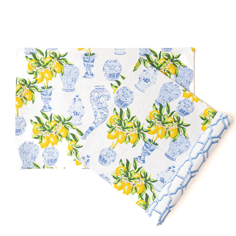 Brynden Cotton Floral Rectangle Placemat