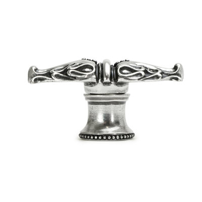 Acanthus leaves large knob with flared foot Romanesque stylein Soft Gold