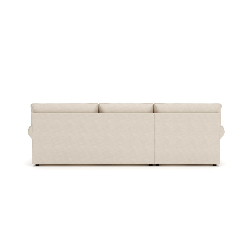 Comfy 2-Piece Sofa With Chaise Sectional, Cruise Adrift, Canvas Navy