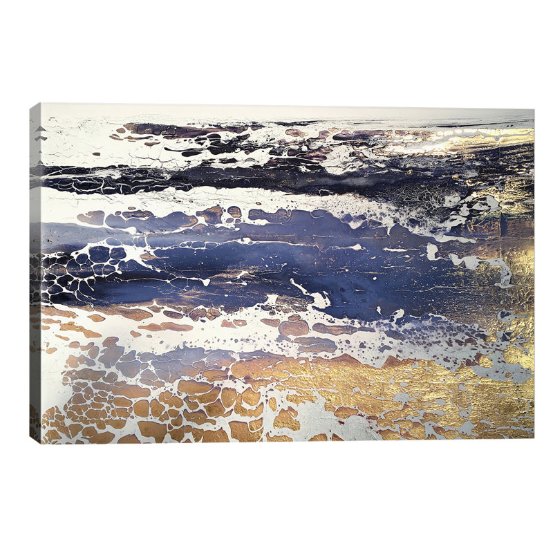 English Gold XI by Michael Sole - Wrapped Canvas Painting, 20.32 cm H x 30.48 cm W