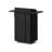 45.67" Black Standard Manufactured Reception Desk