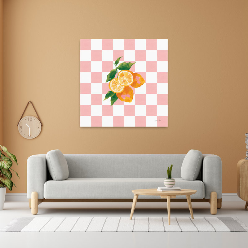 Été aux dames I, art contemporain, H 48 po x l 48 po