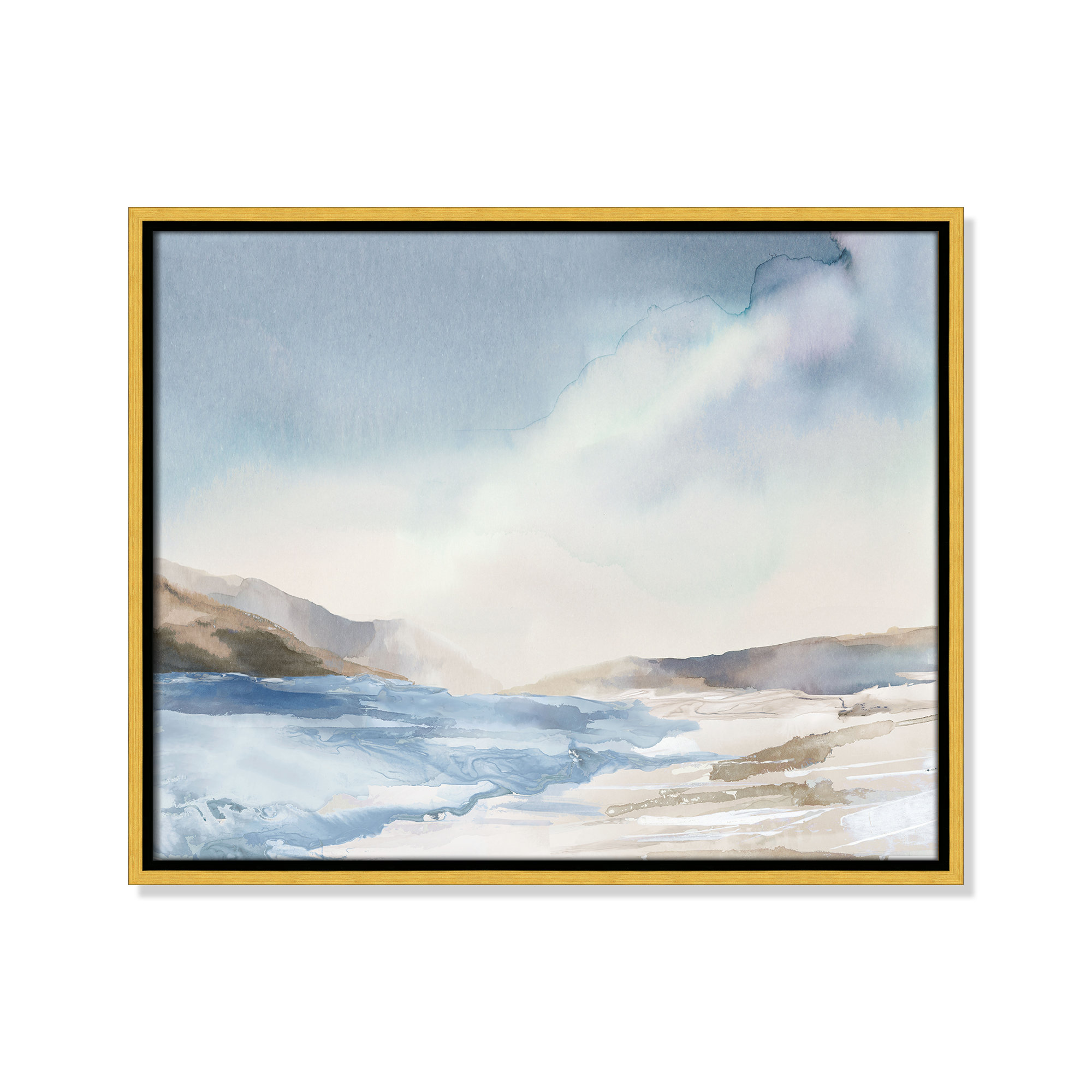 Mystic Shores Print by Mystic Shores, Gold, 17.5" H x 21.5" W