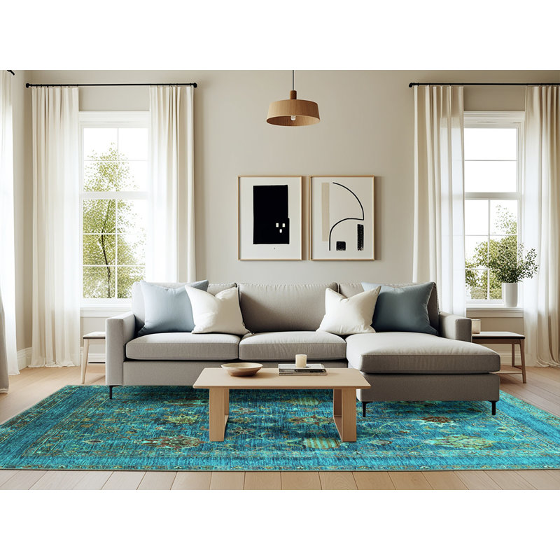 Oriental Indoor Rug, Rectangle 6' x 9'