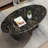 Elegant oval-shaped marble coffee table-1610608627