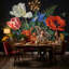 Papier peint floral foncé Moody Botanical Romantic Garden-906128768-906128782