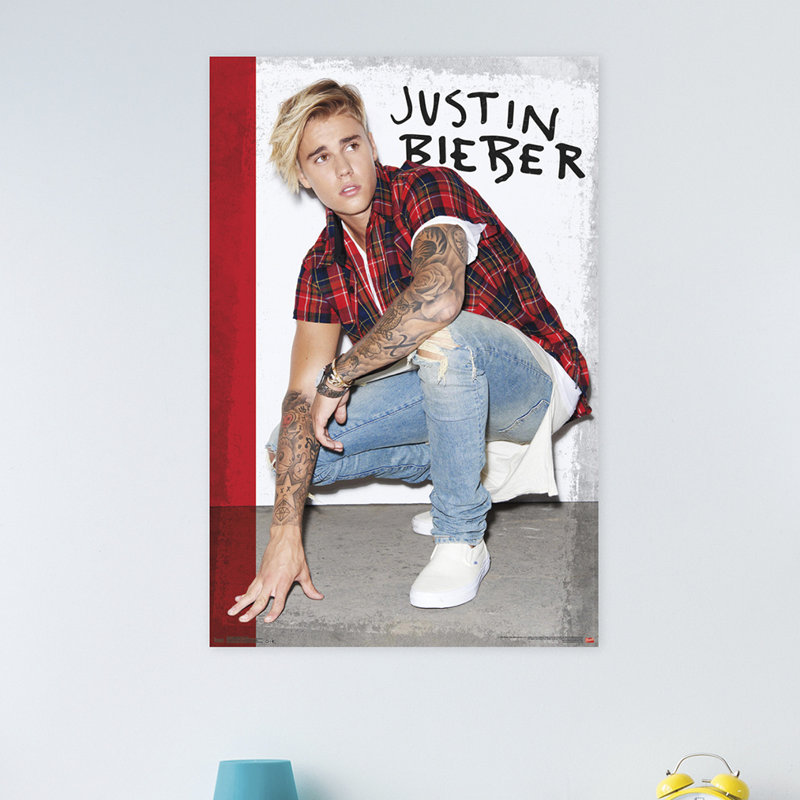 « justin bieber-en flanelle », impression sur papier