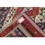 Tapis de la zone en laine bleu/rouge 4 pi x 5 pi 6 po one-of-kind à la main noué la Alexzandre