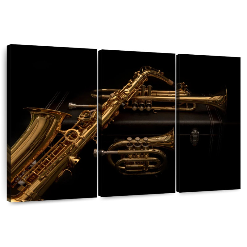 Abarca Wind Instruments, 42" H x 65" W
