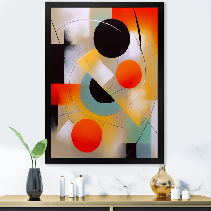 Adalynn, la géométrie de la lumière II sur toile, H 40 po x l 30 po x P 1,5 po, Cadre photo noir