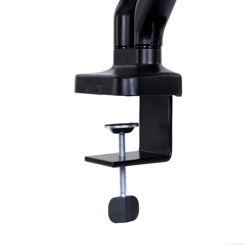 Dual Arm Black Adjustable Desktop Monitor Mount