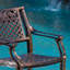 Chaise de patio empilable Tennille