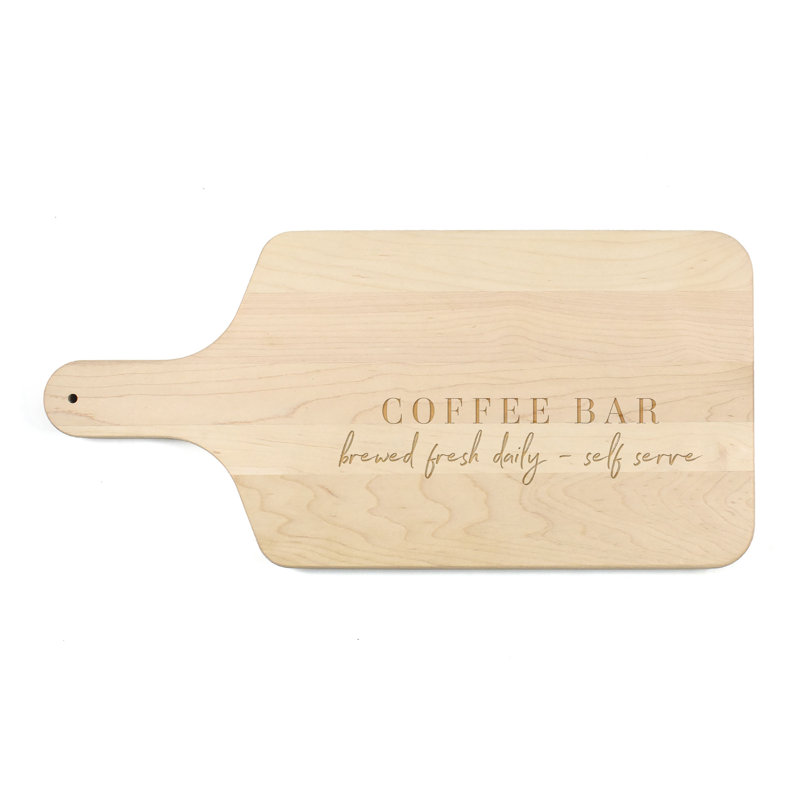 Self Serve Coffee Bar Cutting Board