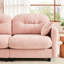 Chenille rose haut de gamme modulaire avec une conception ergonomique, une base en bois de qualité et diverses formes de combinaison pour la vie à la maison Élégant dans le matériau, installation facile