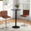 Delvion Upholstered Adjustable Height Bar Stool