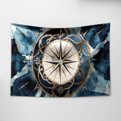 Nautical Traditional compass rose patterns Wall Tapestry