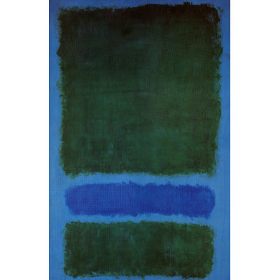Untitled (Green, Blue, Green on Blue), 1968