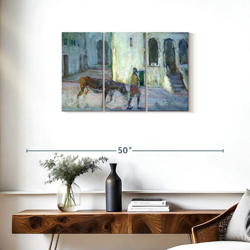 Street Scene Tangier, 20" H x 33" W
