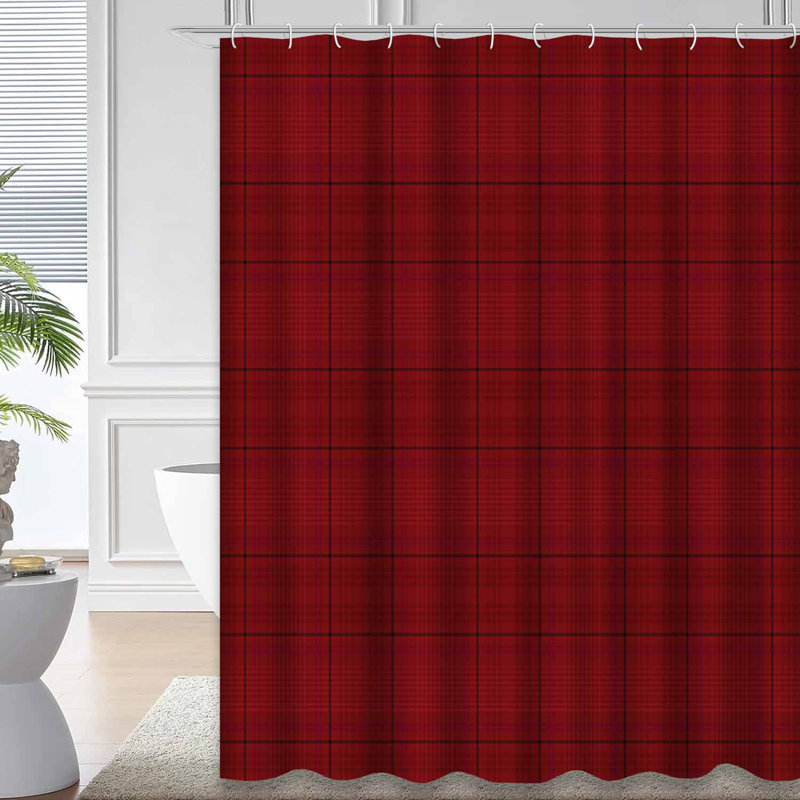 Rideau de douche Tartan, 72" L x 84" W