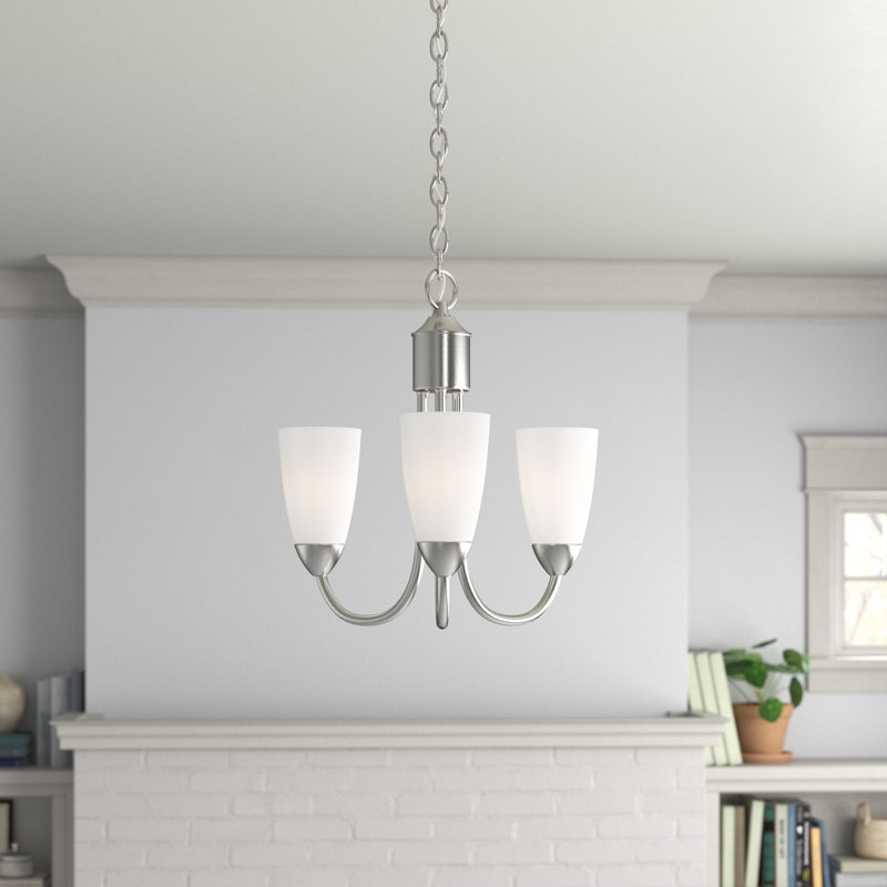 Seville Three Light Chandelier from Generation Lighting , No, Brushed Nickel