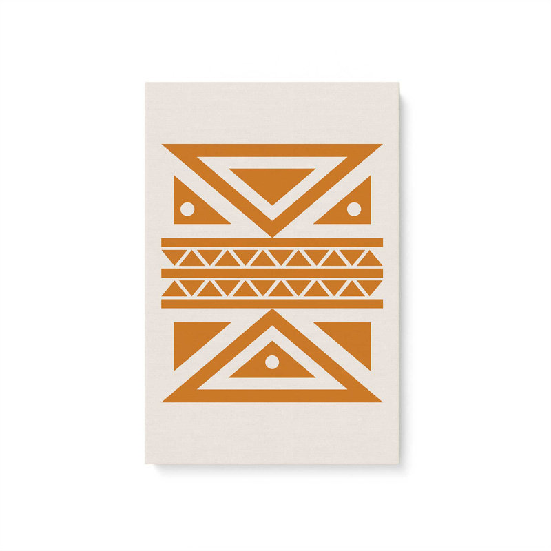Modern Tribal Patterns III Wrapped Canvas, 30" H x 20" W