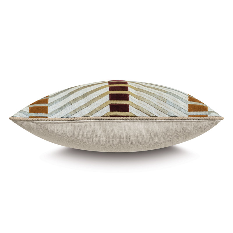 Housse et insert d'oreiller en mélange de coton Rufus, Carré 22 po