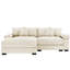 Canapé modulaire en forme de L 82,6 po avec velours côtelé doux, assise profonde, dossier large et ergonomique, 6 coussins, ajustement facile pour un canapé en velours côtelé surdimensionné, siège, conception, jet